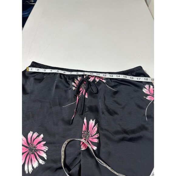 Future Collective Mid-Rise Wide Leg Satin Drawstring Pull-on Pants Size L NWT - Picture 6 of 8